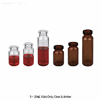 SciLab SL.Vi1369 Vial, Amber, Crimp-top, 20㎖, Φ22.5×h75mm