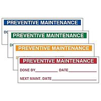 Q-Cee's - TE Connectivity PM210GR Labels PREVENT MAINT GREEN