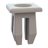 Essentra Components 60SGN01025 Grommet Nut Grommet Nut, .250x.250 Hole, .093-.275 Panel Thk