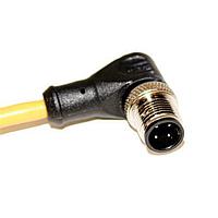 Mueller C4B05M010 Sensor Cables / Actuator Cables M12 Cordset, 4-Position Male Right Angle to Open End, 22 AWG, 10M