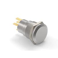Alcoswitch - TE Connectivity 2-2213767-2 Pushbutton Switches AV19 SPL 0.4VA MOVE RING LED WHITE 12V