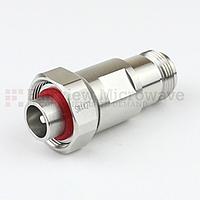 Fairview Microwave SM4427 4.1/9.5 Mini DIN Male to N Female Adapter (6 Ghz, P67 Mated)