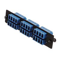 Molex 106481-0137 Connector Adapter Panel LGX Metal Panel w/6X LC Quad Blu Adptr