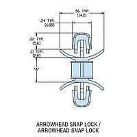 Heyco 10217F PCB Support HDLSP6-03 V-0 NATURAL