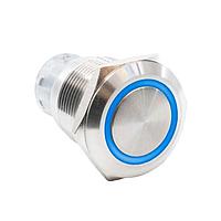 E-Switch PV4F2G0SS-341 Anti-Vandal 2A 24VDC BLU LED 19mm On-On DPDT