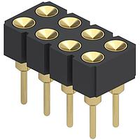 Mill-Max 419-10-208-00-006000 Headers .100" 8P 2R SPRING MATE W/.042" PLNGR