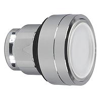 SCHNEIDER ZB4BA18 Momentary FLUSH W/ TRNSPRNT CAP, WHITE