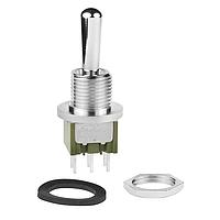 NKK Switches M2023B2B3W03/U Toggle Switches ON-OFF-ON .7 LRG BAT SPLPRF BSHG PC TERM