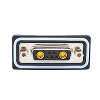 NorComp CDFV7W2213L211 Mixed Contact D-Sub Connectors 7W2 vert solder F FL 4-40 int thrd 20 Amp