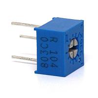 Bourns 3362R-1-501 0.25 in Square Trimming Potentiometer 1/4IN SQ 500 OHM 10% 0.5WATTS