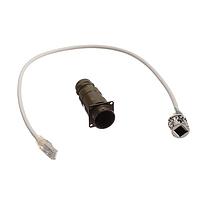 Amphenol Socapex RJF2PEM2G05100BTX Ethernet Cables / Networking Cables RJ45 Cordset 0.5M Inline Sq Flange Rec