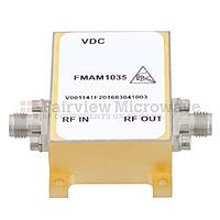 Fairview FMAM1035 6 dB NF Low Phase Noise Amplifier Operating From 3 GHz to 8 GHz with 11 dB Gain, 14 dBm P1dB and SMA