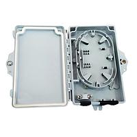 Bud Industries FBR-11604 Distribution Box Fiber-Optic Distribution Box, 2-Core (6.6 X 4 X 1.2 In)