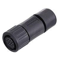 Amphenol SINE Systems RTS6BS12N10S03 Connectors PLUG STRAIGHT 10POS SOCKET CONTACT SZ 12