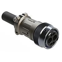 Amphenol SINE Systems AHDM06-18-06PN-C030-059 Connectors Plug Kit, shell size 18, 2 positions , pin, wide thread, cable clamp backshell