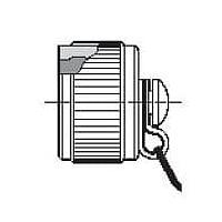 Amphenol Socapex USBFTVC7GF057 USB Accessories USBFTV Reduced Flange Jam Nut Cap, Olive Drab Cadmium
