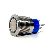 Alcoswitch - TE Connectivity AV1910RA24Q04 Anti-Vandal AV19 SPM 3A FIXED RING R&G 24V