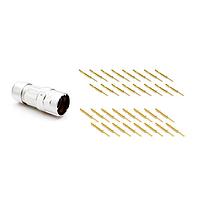 Amphenol SINE Systems MA5CAE1600-S3-KIT Standard Circular Connector 16 position straight plug connector kit, Checkmate , E type, clockwise insert, 11-15mm cord grip, male contacts included