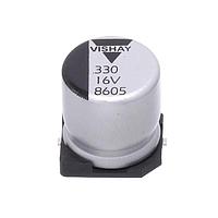 Vishay BC Components MAL218697509E3 Aluminum Polymer Capacitors 330uF 16V 20% 125C 2000H 10.0x10.0x10.5