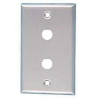AIM-Cambridge / Cinch Connectivity Solutions 27-8479 Faceplate WALLPLATE ST/STEEL DUAL 1/2" HOLE