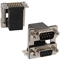 NorComp 178-037-413R691 Dual Port D-Sub Connectors RA 37POS ML/FEM 5A