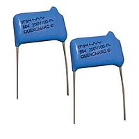 Cornell Dubilier (CDE) 504M06QE47 Quencharc Arc Suppressor, Snubber Network Metallized Polyester Film Capacitors 0.5uF 250V 47 Ohms Quencharc