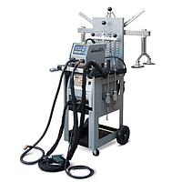 Corrugated iron welding machine