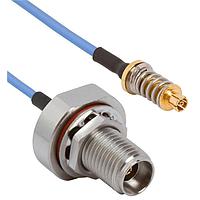 Amphenol SV Microwave FV67SMPM-047-MS185-180 RF Cable Assemblies VITA 67.1/2 SMPM 1.85mm STR M 18"Cable