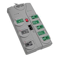 Tripp Lite TLP808NETG Surge Protectors ECO SURGE 8OUT GREEN 8FT CORD TEL/DSL