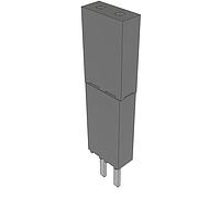 Samtec ESW-102-44-L-S Stackthrough .100" Elevated Socket Strip