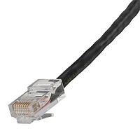 AIM-Cambridge / Cinch Connectivity Solutions 73-7771-10 Cat 5e CAT5E Assembled Patch Cable  10 ft  Black