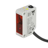 Carlo Gavazzi LD30CPBR10BPA2IO Photoelectric Sensors Photoelectric background / foreground suppression, Class 1 visible red laser, 100mm sensing range, teach button, PNP, NO, 2m cable, IO-Link, plastic housing, IP67
