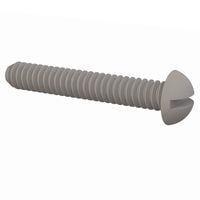 Essentra Components 010632R087 Round Slotted Round Slotted Screw, #6-32 Thread, 7/8 Lg