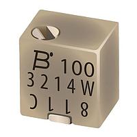 Bourns 3214G-1-101E Trimmers 4MM SQ 100 OHMS 10% 5TURN