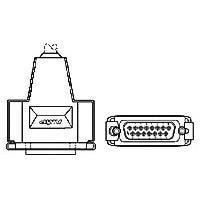 AMP Connectors - TE Connectivity 5749246-1 Receptacle KIT RCPT 15P HDP-20 SHLD ENCLS