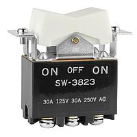 NKK Switches SW3823/U Rocker Switches DPDT ON-OFF-ON SCREW TERMINALS 30A W/UL