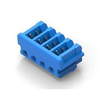 AMP Connectors - TE Connectivity 2-173977-4 Receptacle Housing CT CONN MT REC ASSY 4P BLUE