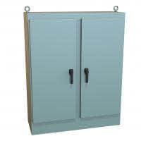 Hammond Manufacturing HN4FS727224 Electrical Enclosures Type 4 Two Door Freestanding Enclosure - 72 x 72 x 24" Single Access