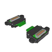 Samtec HQDP-020-12.00-TTL-TTL-5-B Twinax Ribbon Cable 0.50 mm Q Pairs(R) Twinax Cable Assemblies