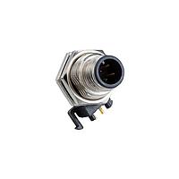 Amphenol LTW M12A-08PMMR-SF7003 Circular Metric Connectors M12 Circular Metric Connector, A Code, Metal, 2A, 08 pins, Male Connector, Male Contact, Hexagonal, M12*1.0, Screw Thread, PCB 90 , Receptacle, Front Fastened, IP67 Mated