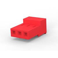 AMP Connectors - TE Connectivity 3-640433-3 Receptacle Housing CLOSED W/O TABS 3P Red 22 AWG
