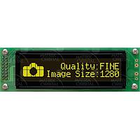 Matrix Orbital LK202-25-IY-E LCD Character Display Modules 20x2 Ylw Txt Blk B/G Ext Temp 25 key