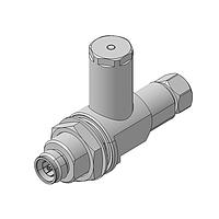 HUBER+SUHNER 3400.31.0001 Connectorized Surge Protectors Quarter-wave stub 4.3-10 plug(m) to 4.3-10 jack(f), 690-2700MHz