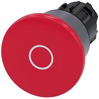 SIEMENS 3SU10301BA200AD0 Mushroom PUSHBUTTON, PUSH PULL RED, MH CAP O40MM