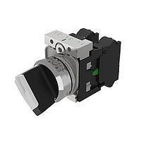 EAO 45-1828.2C90.001.408 Rotary Switches (45-1828.2C90.001.408) SELECTOR SWITCH/ M L-R SHORT 90V WH INO, 1NO SP