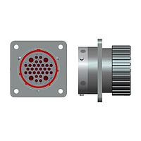 Amphenol Industrial UPT00D-24-48P Receptacles receptacle 48 way box mount pin