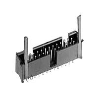 AMP Connectors - TE Connectivity 2-1761714-6 Shrouded IDC LOW PRO HDR 16P RA SHT LAT BLUE