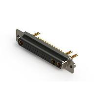 EDAC 628-25W3222-1N2 Mixed Contact D-Sub Connectors Vertical Combo Dsub