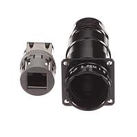 Amphenol Socapex RJF2PEM1BSCC Circular RJ Fld Inln Rcpt Mtl Backshell RJ45 Blk