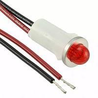 VCC 1092A1-28V Indicators PMI RED HI-DOME 28V W/WIRES